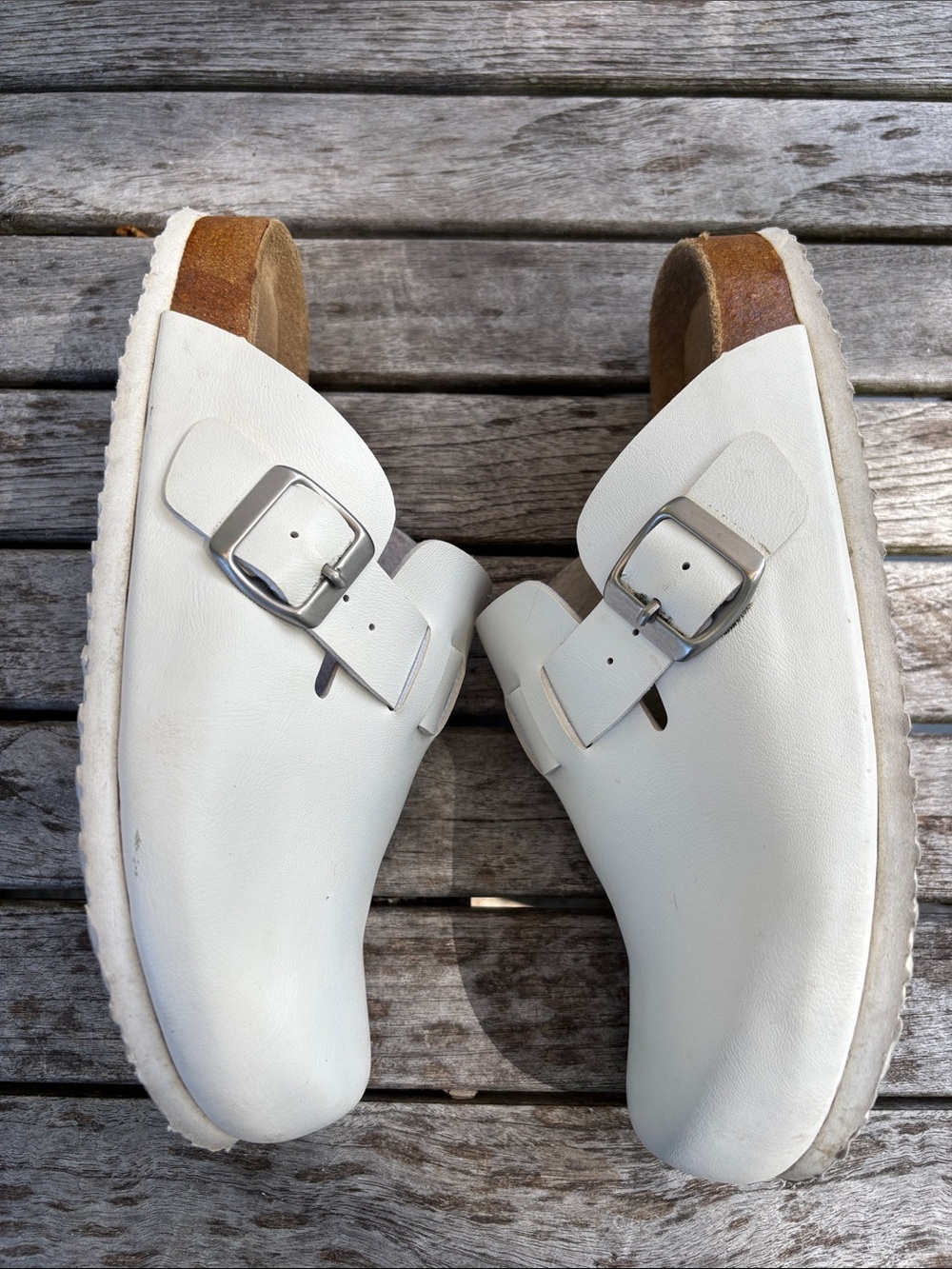 White Comfort Clogs / Mule Sandals – Women’s 7.5 - Picture 5 of 6